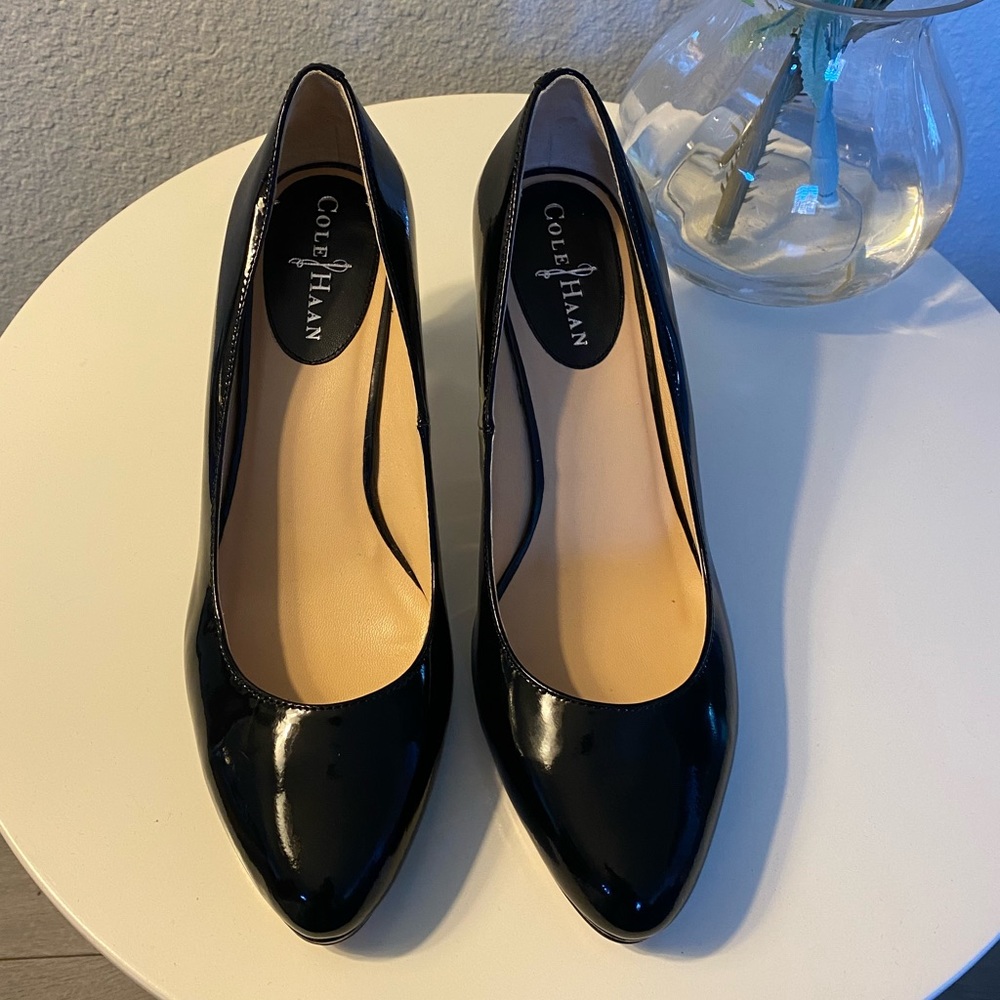 Cole Haan | Classic Patent Leather Heels | Black | 9